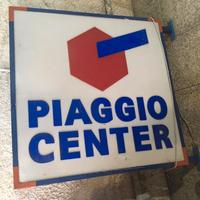 Insegna luminosa bifacciale PIAGGIO CENTER /EPOCA