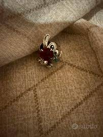 Charm Pandora Disney  Stitch con rosa