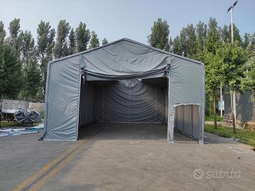 Copertura mezzi 8x12m H5,3m in PVC completo 