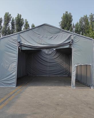 Copertura mezzi 8x12m H5,3m in PVC completo 