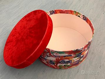 Scatola Cappelliera in velluto