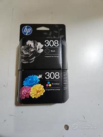 Set cartucce originali HP 308 nero e colore