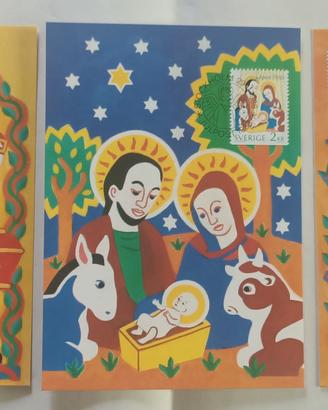 CARTOLINE CELEBRATIVE CON FRANCOBOLLI SVEZIA 1998
