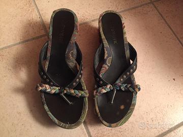 Sandali Zeppa Infradito Cafenoir 38/39