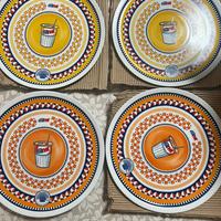 Piatti Pizza Estathe 4 piatti kinder Nutella