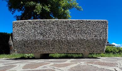 Fioriere da giardino in cemento graniglia – coppia