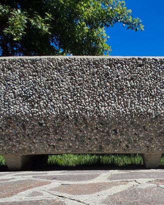 Fioriere da giardino in cemento graniglia – coppia