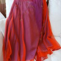 Abito danza del ventre fucsia porpora, taglia M