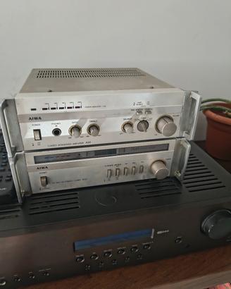 Aiwa A30+Aiwa R30 Amplificatore E Sinto Vintage