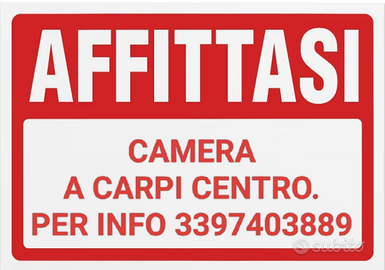 Camera a Carpi centro