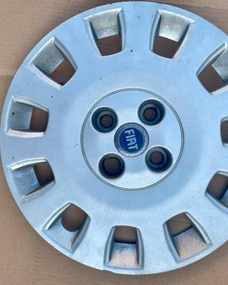 Set 2 borchie/copricerchi originali Fiat 14 polici