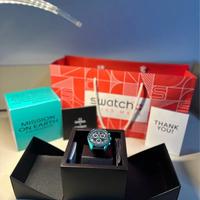 Omega x swatch mission on Earth Polar Lights