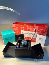 Omega x swatch mission on Earth Polar Lights