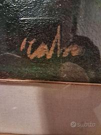 Quadro olio su tela firmato Volpe 60x80