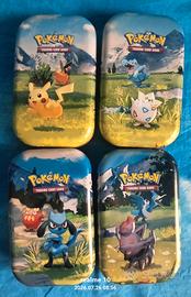 mini tin vuote carte Pokemon