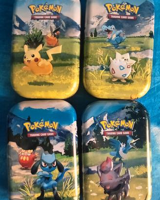 mini tin vuote carte Pokemon