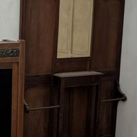 Appendiabiti da ingresso con specchio vintage