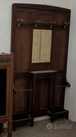 Appendiabiti da ingresso con specchio vintage