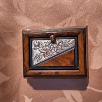 Piccolo portagioie Argento/Legno