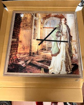 Orologio in vetro con quadro d’epoca