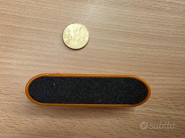 Mini skateboard.
