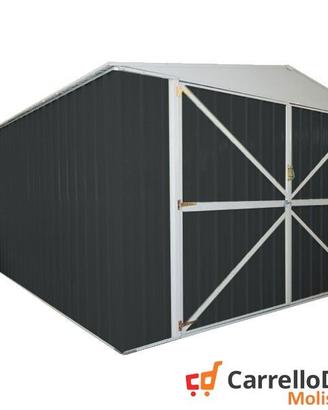 Box acciaio garage lamiera 360x600 21mq nero