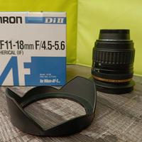 Tamron SP AF 11-18 F4.5-5.6 attacco Nikon