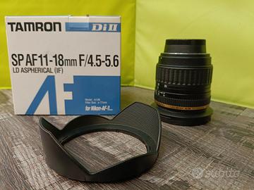 Tamron SP AF 11-18 F4.5-5.6 attacco Nikon