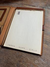 Cartella porta documenti FIAT vintage in pelle