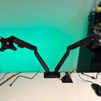 Supporto doppio monitor