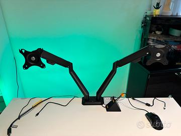 Supporto doppio monitor