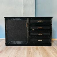 Cassettiera anni 50 Dalvera con rattan