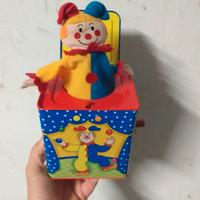 Music box clown vintage tin toys come nuovo