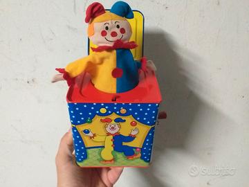 Music box clown vintage tin toys come nuovo