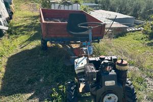 Motocoltivatore Lombardini 530 con rinorchio
