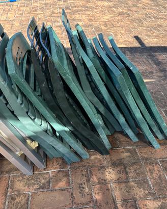 sedie da giardino pieghevoli in plastica