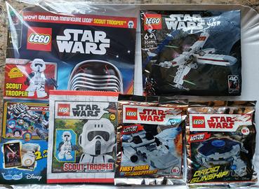 Lego Lotto Star Wars 4 buste e rivista sigillate