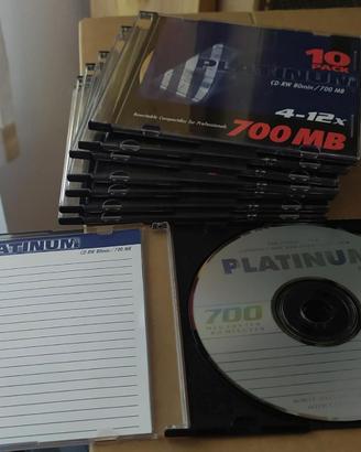8 CD-RW da 700MB Platinum