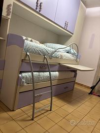 Cameretta Ponte Giessegi per ragazze