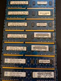 RAM DDR3 per PC varie marche (7x4GB PC3 12800)
