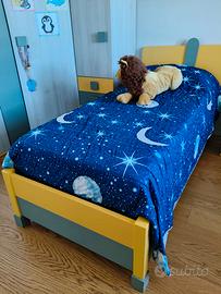 Letto singolo con contenitore