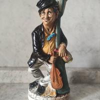 Statuetta Vintage Mindestinhalt musicista Ceramica