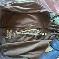 Felpa zip e cappuccio