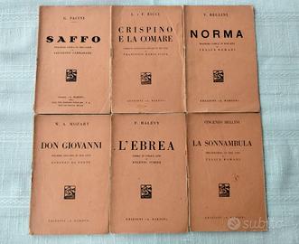 5 Libretti d'Opera Lirica Anni '30 + 1 Omaggio