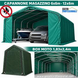 Capannone deposito magazzino box moto gazebo PVC