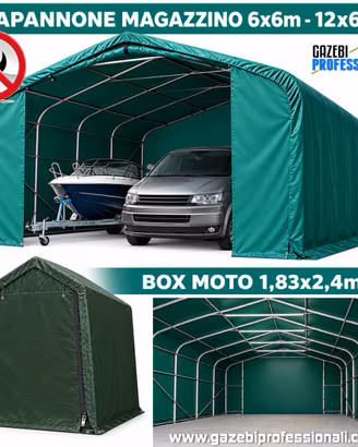 Capannone deposito magazzino box moto gazebo PVC