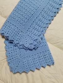 Copertina neonato in pura lana baby merino