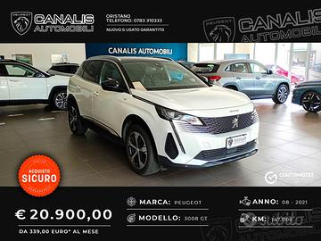 Peugeot 3008 BlueHDi 130 S&S EAT8 GT - 2021 - AZIE