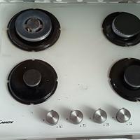 piano cottura bianco in vetro