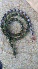 Mezzo Mala 54 grani pietra collana/bracciale